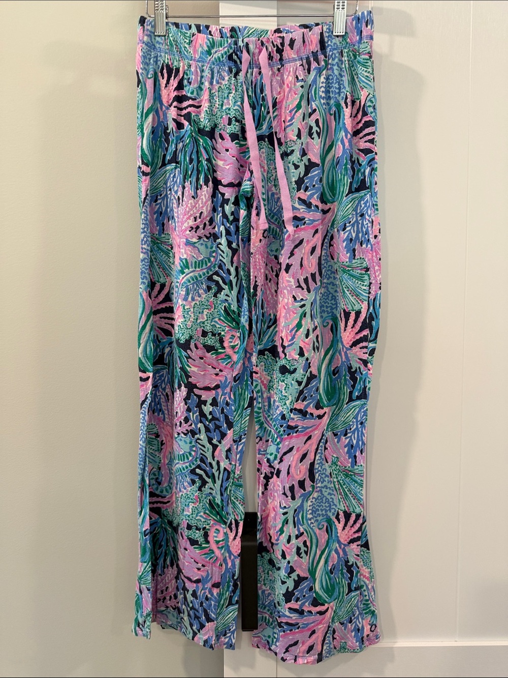 Lilly Pulitzer Coral Reef Pajama Set Pink, Green & Blue - Picture 4 of 16